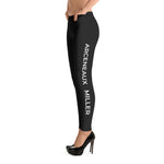 Charcoal Arceneaux Miller Logo & Letters Leggings